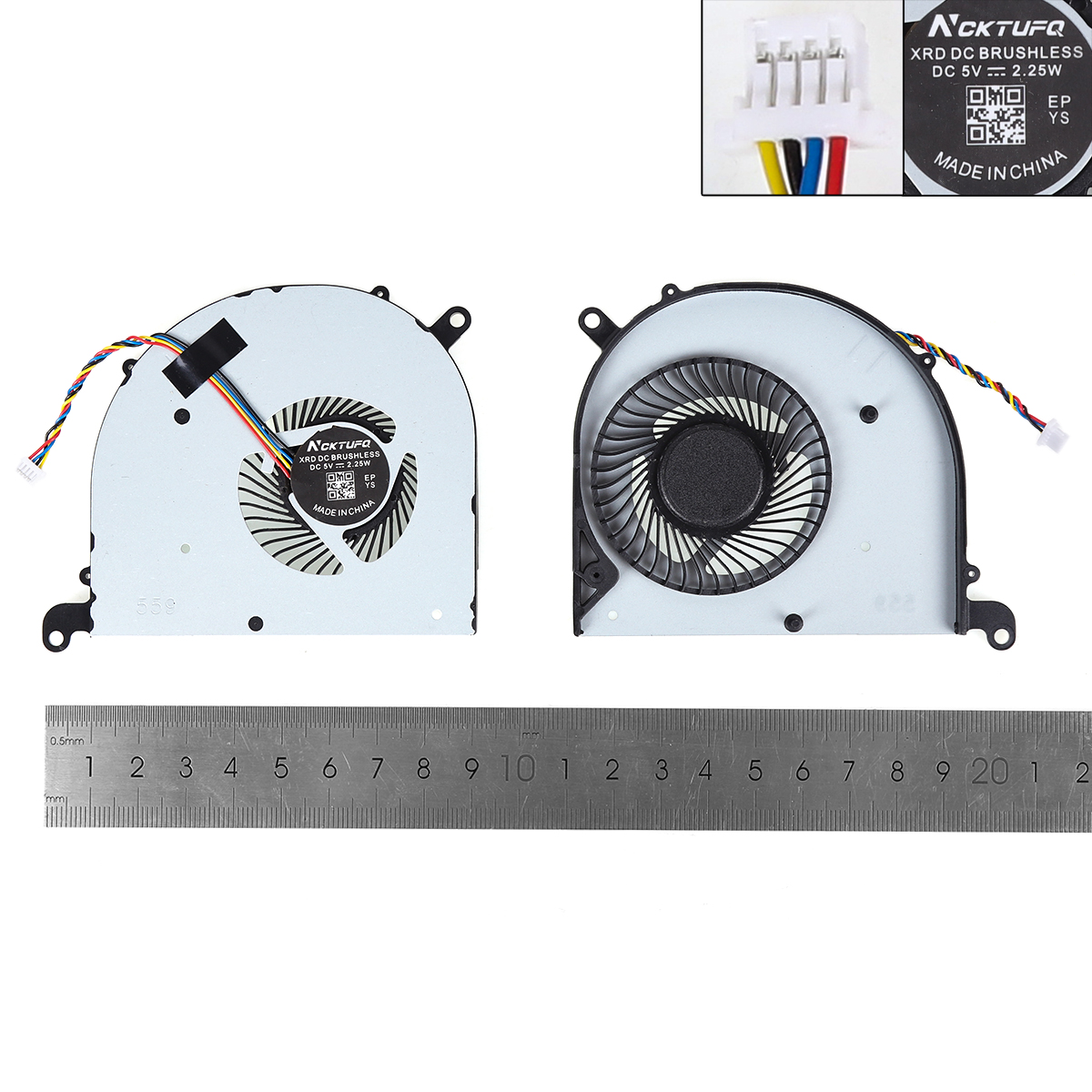 Picture of New Replacement CPU Cooling Fan For MSI Modern PS63 8RC 8M MS-16S1 16S3 16S2 GPU,High copy N/A Layout